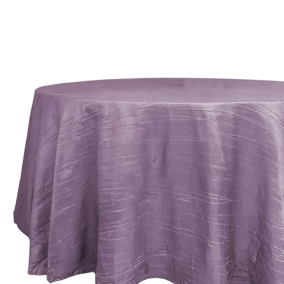 Efavormart 120" Violet Accordion Crinkle Taffeta Rectangular Table Cover - Perfect for Wedding Ceremonies, Party Dacorations, Upscale Occasions, Birthday Celebrations, and Any Special Event