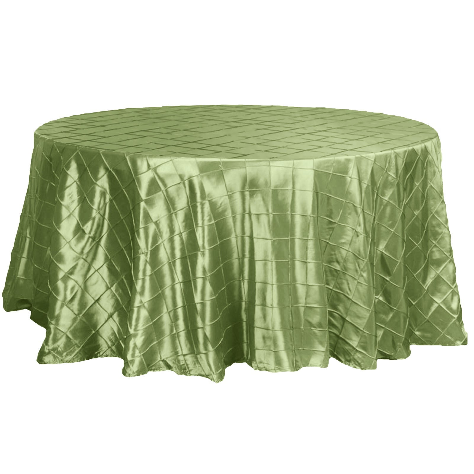 Efavormart 120" Wholesale Apple Green Tablecloths Pintuck Table linens for Kitchen Dining