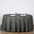 thumbnail image 1 of Efavormart 120" Wholesale Round Tablecloth Polyester Round Table Linens For Wedding Party Banquet Restaurant - CHARCOAL GREY, 1 of 4