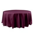 thumbnail image 1 of Efavormart 120" Wholesale Round Tablecloth Polyester Round Table Linens For Wedding Party Banquet Restaurant - EGGPLANT, 1 of 10