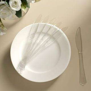 Great Value Premium Clear Disposable Plastic Forks, Clear, 48 Count
