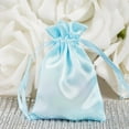 thumbnail image 1 of Efavormart 12PCS BABY BLUE Satin Gift Bag Drawstring Pouch Wedding Favors Bridal Shower Candy Jewelry Bags - 3"x4", 1 of 10
