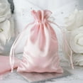 thumbnail image 1 of Efavormart 12PCS Blush Satin Gift Bag Drawstring Pouch Wedding Favors Bridal Shower Candy Jewelry Bags - 4"x 6", 1 of 11