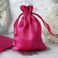 thumbnail image 1 of Efavormart 12PCS FUSHIA Satin Gift Bag Drawstring Pouch Wedding Favors Bridal Shower Candy Jewelry Bags - 4"x 6", 1 of 11