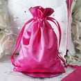 thumbnail image 1 of Efavormart 12PCS FUSHIA Satin Gift Bag Drawstring Pouch Wedding Favors Bridal Shower Candy Jewelry Bags - 5"x7", 1 of 11