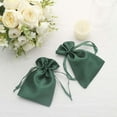 thumbnail image 1 of Efavormart 12PCS Hunter Emerald Green Satin Gift Bag Drawstring Pouch Wedding Favors Bridal Shower Candy Jewelry Bags - 4"x 6", 1 of 11