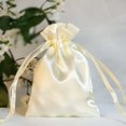 thumbnail image 1 of Efavormart 12PCS IVORY Satin Gift Bag Drawstring Pouch Wedding Favors Bridal Shower Candy Jewelry Bags - 3"x4", 1 of 11