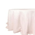 thumbnail image 1 of Efavormart 132" Blush / Rose Gold Accordion Crinkle Taffeta Seamless Round Tablecloth, 1 of 11