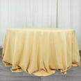 thumbnail image 1 of Efavormart 132" Champagne Polyester Round Tablecloth, 1 of 10