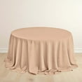 thumbnail image 1 of Efavormart 132" Nude Premium Scuba Round Tablecloth, Wrinkle Free Polyester Seamless Tablecloth, 1 of 10