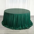 thumbnail image 1 of Efavormart 132" Wholesale Premium Table Cover Sparkly SEQUIN Round Tablecloth For Wedding Banquet Party Home Decor - Hunter Emerald Green, 1 of 11