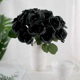 Black artificial flowers stock photo. Image of dreadful - 66805124