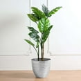 thumbnail image 1 of Efavormart 14" Dia Large Metallic Silver Planter, Decorative Indoor/Garden Pots For Flowers and Greenery, 1 of 5