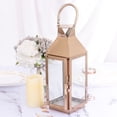 thumbnail image 1 of Efavormart 14" ROSE GOLD Stainless Steel Lantern Candle Holder Tabletop Centerpiece, 1 of 11