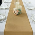 thumbnail image 1 of Efavormart 14"x108" Gold Boho Chic Rustic Table Runner Linen Jute Burlap Decor, 1 of 11