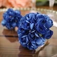 thumbnail image 1 of Efavormart 144 Paper Mini Navy Blue Flower Roses For Wedding Bouqets Decorations, 1 of 11