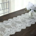 thumbnail image 1 of Efavormart 15"x117" Ivory Premium Lace Table Runner Vintage Classy Rustic Runner Decor With Scalloped Frill Edges, 1 of 5