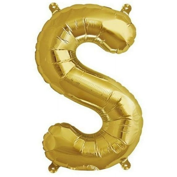 Efavormart 16" Shinny Gold Foil Balloons Letter Balloons For Wedding Party Decorations Graduation New Year Eve Party Supplies - S