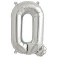 thumbnail image 1 of Efavormart 16" Shiny Metallic Silver Mylar Foil Alphabet Letter and Number Balloons, 1 of 8