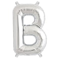 thumbnail image 1 of Efavormart 16" Shiny Metallic Silver Mylar Foil Alphabet Letter and Number Balloons, 1 of 9