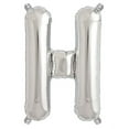 thumbnail image 1 of Efavormart 16" Shiny Metallic Silver Mylar Foil Alphabet Letter and Number Balloons, 1 of 10