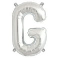 thumbnail image 1 of Efavormart 16" Shiny Metallic Silver Mylar Foil Alphabet Letter and Number Balloons, 1 of 9
