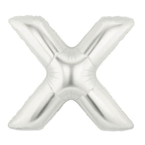 Efavormart 16" Shiny Metallic Silver Mylar Foil Alphabet Letter and Number Balloons