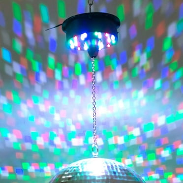 Efavormart 18 LED Light Rotating Heavy Duty Motor For Hanging Mirror Disco Ball, 5 RPM Battery Operated Motor With 8" Hanging Chain