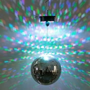 Efavormart 18 LED Light Rotating Heavy Duty Motor For Hanging Mirror Disco Ball, 5 RPM Battery Operated Motor With 8" Hanging Chain