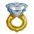 thumbnail image 1 of Efavormart 19" Diamond Engagement Wedding Ring Helium Mylar Foil Balloon, 1 of 8