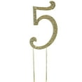 thumbnail image 1 of Efavormart 2.5" Gold Shinny Rhinestone Numbers Cake Toppers For Wedding Birthday Party Special Event Personalized Decorations - 5, 1 of 5