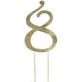 thumbnail image 1 of Efavormart 2.5" Gold Shinny Rhinestone Numbers Cake Toppers For Wedding Birthday Party Special Event Personalized Decorations - 8, 1 of 1