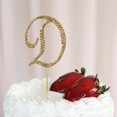 thumbnail image 1 of Efavormart 2.5" Tall Gold Shinny Rhinestone Letters Cake Toppers For Wedding Birthday Party Special Event Decorations - Letter D, 1 of 3