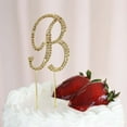 thumbnail image 1 of Efavormart 2.5" Tall Gold Shinny Rhinestone Letters Cake Toppers For Wedding Birthday Party Special Event Decorations - Letter F, 1 of 5