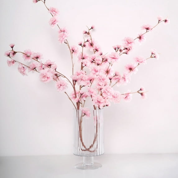 Efavormart 2 Branches - 42" Pink Carnation Flower Spray, Silk Flower Bouquet - Perfect for Table, Banquet, Wedding, Office, Events, Centerpieces, Chairs, Arches, Backdrops, and Stage Decor