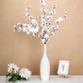 thumbnail image 1 of Efavormart 2 Branches - 42" White Carnation Flower Spray, Silk Flower Bouquet - Perfect for Table, Banquet, Wedding, Office, Events, Centerpieces, Chairs, Arches, Backdrops, and Stage Decor, 1 of 11