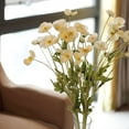 thumbnail image 1 of Efavormart 2 Bushes | 33" Long Stem Artificial Silk Poppy Flower Bouquet Spray - Ivory, 1 of 5