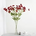 thumbnail image 1 of Efavormart 2 Bushes | 33" Long Stem Artificial Silk Poppy Flower Bouquet Spray - Red, 1 of 11
