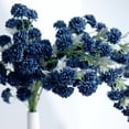 thumbnail image 1 of Efavormart 2 Bushes - 33" Navy Blue Chrysanthemum Silk Flowers, Artificial Mums Pom Pom Spray - Perfect for Wedding, Anniversary, Birthday, Gathering, Celebrations, Centerpieces, Table, and Bouquets, 1 of 11