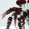 thumbnail image 1 of Efavormart 2 Bushes - 34" Burgundy Artificial Foxglove Orchid Flower Stems, Silk Orchids Spray - Ideal for Tabletops, Office Desk, Windowsills, Hallways, Dressers, Coffee Tables, 1 of 11