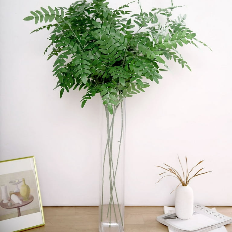 Efavormart 2 Bushes  42 Tall Light Green Artificial Silk Plant Stem Vase  Fillers, Faux Beech Leaf Branches for Table, Banquet, Wedding, Office,  Events, Centerpieces, Backdrops, and Stage Decor 