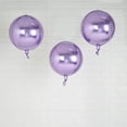 thumbnail image 1 of Efavormart 2 Pack 12" Lavender Aluminum Foil Round Sphere Balloon Wholesale 4D  Mylar Balloons, 1 of 10