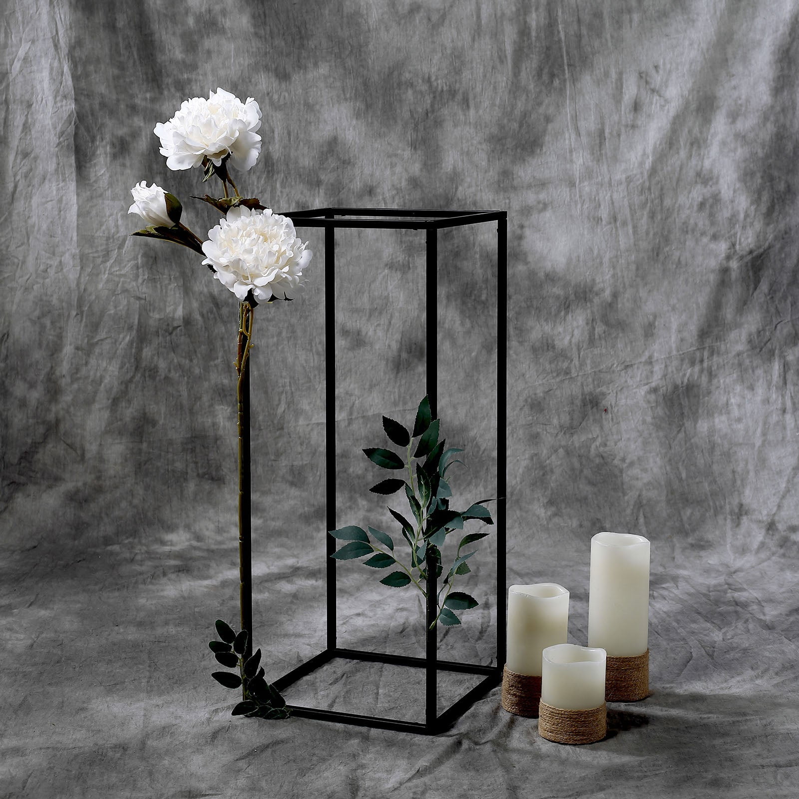 Black & White Vase Metal Vases For Table Centerpieces Floral Stand Flower  Decorative Wedding Events Dining Decor Ideas - Yahoo Shopping