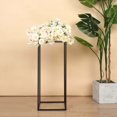 thumbnail image 1 of Efavormart 2 Pack - 12” Rectangular Matte Black Metal Wedding Flower Stand, Geometric Centerpiece Vases for Wedding Party Dinner Centerpiece, Restaurant Hotel Decoration, 1 of 9