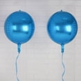 thumbnail image 1 of Efavormart 2 Pack 14" Royal Blue Aluminum Foil Round Sphere Balloon Wholesale 4D  Mylar Balloons, 1 of 10