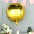 thumbnail image 1 of Efavormart 2 Pack 18" Gold Aluminum Foil Round Sphere Balloon Wholesale 4D  Mylar Balloons, 1 of 11