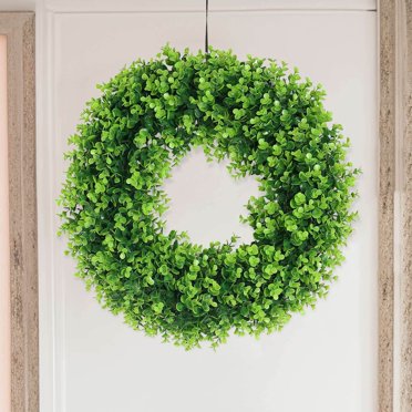 Pure Garden 19.5" UV Resistant Artificial Wreath for the Front Door ...