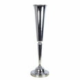 thumbnail image 1 of Efavormart 2 Pack 29" Sleek Metallic Silver Reversible Votive Candle Holder Floral Vase Feather Ball Centerpiece Stand For Events, 1 of 7