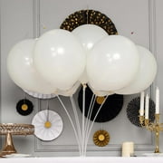 Efavormart 2 Pack 30" Clear Balloon Stand Kit Stick Balloon Column With Beautiful Flower Base For Wedding Party Decoration