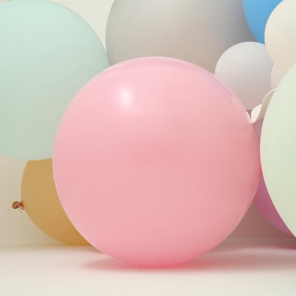 Efavormart 2 Pack 32" Extra Large Pastel Blush Round Latex Balloons Air Helium Balloons Party Balloons